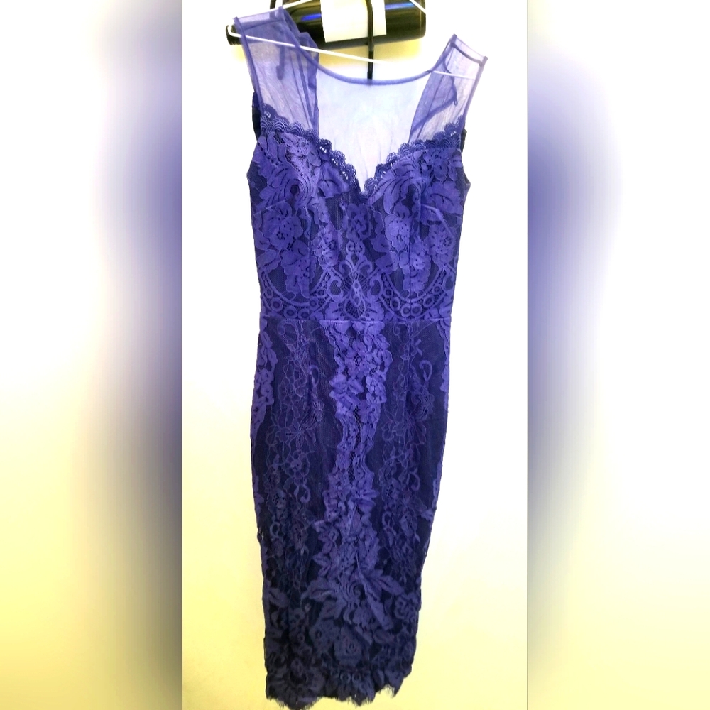 Nice sexy purple lace purple dress